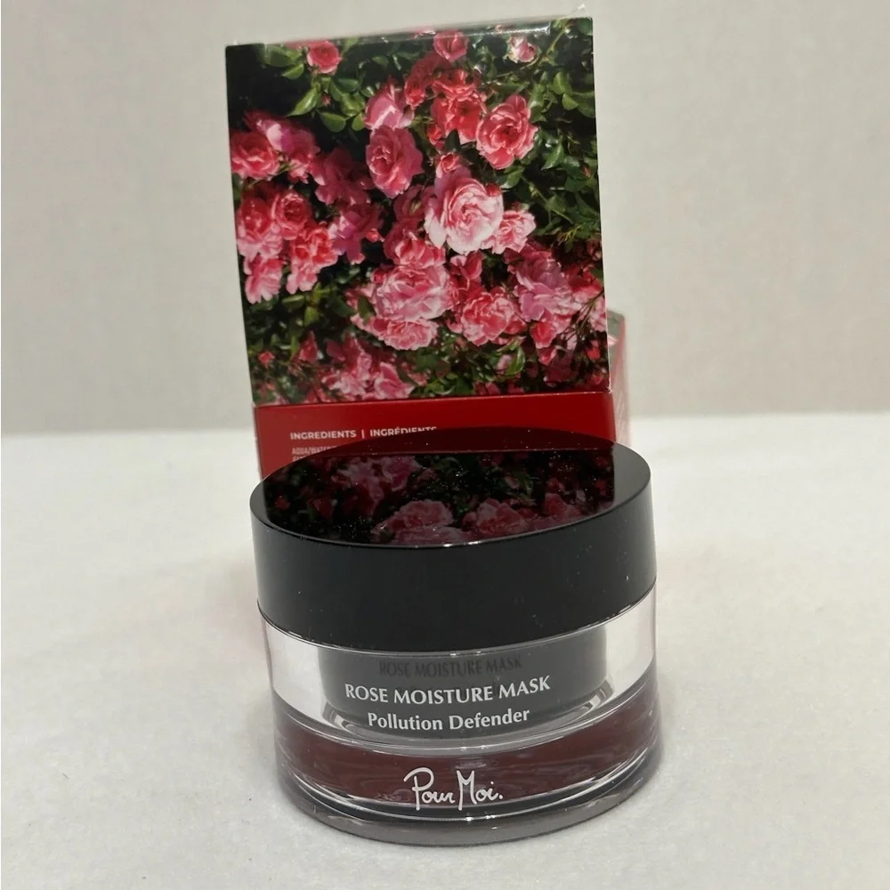 Pour Moi Skincare Rose Moisture Mask Protect Skin from Stress NEW 1.69fl oz